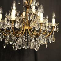 Italian Gilded 12 Light Double Tiered Antique Chandelier (8 of 10) Italian Gilded 12 Light Double Tiered Antique Chandelier (8 of 10)