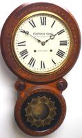 Antique Drop Dial Wall Clock - Walnut 8-Day Striking Wall Clock (3 of 12) Antique Drop Dial Wall Clock - Walnut 8-Day Striking Wall Clock (3 of 12)