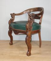 Carved Oak Victorian Desk Chair (2 of 9) Carved Oak Victorian Desk Chair (2 of 9)