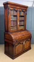 Large Victorian Mahogany Cylinder Bureau Bookcase (4 of 18) Large Victorian Mahogany Cylinder Bureau Bookcase (4 of 18)