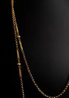 Antique Victorian Longuard Chain, Muff Chain Necklace (10 of 10) Antique Victorian Longuard Chain, Muff Chain Necklace (10 of 10)
