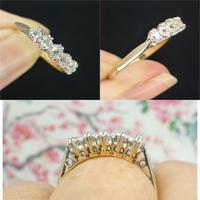 Antique 18ct Platinum old cut diamond five stone ring c1920's (5 of 11) Antique 18ct Platinum old cut diamond five stone ring c1920's (5 of 11)