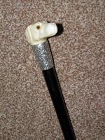 Edwardian J.Howell Hallmarked 1902 Silver Lurcher Dogs Head Walking Stick / Cane (8 of 14) Edwardian J.Howell Hallmarked 1902 Silver Lurcher Dogs Head Walking Stick / Cane (8 of 14)