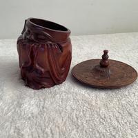 Hardwood Carved Tobacco Box (2 of 3) Hardwood Carved Tobacco Box (2 of 3)