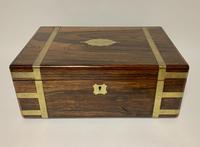 Superb Antique Victorian Rosewood Brass Bound Writing Slope Box (2 of 15) Superb Antique Victorian Rosewood Brass Bound Writing Slope Box (2 of 15)