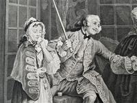 William Hogarth, Marriage-A-La-Mode, Plate 3, Engraved 1745, Original print (2 of 8) William Hogarth, Marriage-A-La-Mode, Plate 3, Engraved 1745, Original print (2 of 8)