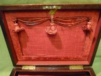 Beautifully Inlaid Rosewood Jewellery Box. Unusual Interior c.1865 (8 of 14) Beautifully Inlaid Rosewood Jewellery Box. Unusual Interior c.1865 (8 of 14)