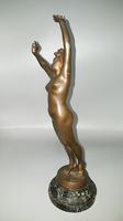 Original Early 20th Century Art Deco Bronze Nude ‘le Réveil’ / The Awakening by Fernand David, Signed (2 of 9) Original Early 20th Century Art Deco Bronze Nude ‘le Réveil’ / The Awakening by Fernand David, Signed (2 of 9)