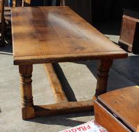 1960's Oak Refectory Table with Set 8 Jacobean style Oak Highback Dining Chairs (7 of 7) 1960's Oak Refectory Table with Set 8 Jacobean style Oak Highback Dining Chairs (7 of 7)