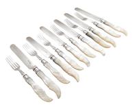 Antique Victorian Sterling Silver & Mother of Pearl Dessert Cutlery Set 1897 (7 of 10) Antique Victorian Sterling Silver & Mother of Pearl Dessert Cutlery Set 1897 (7 of 10)