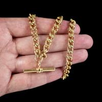 Antique Victorian Albert Chain Necklace 18ct Gold Gilt Sterling Silver c.1900 (3 of 5) Antique Victorian Albert Chain Necklace 18ct Gold Gilt Sterling Silver c.1900 (3 of 5)