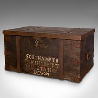 Antique Steamer Trunk, English, Pine, Iron, Carriage Chest, Victorian c.1860 (4 of 12) Antique Steamer Trunk, English, Pine, Iron, Carriage Chest, Victorian c.1860 (4 of 12)