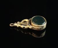 Antique 9ct gold spinning fob, seal fob, Sardonyx and Bloodstone (8 of 12) Antique 9ct gold spinning fob, seal fob, Sardonyx and Bloodstone (8 of 12)