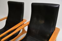 Pair of Vintage Leather Armchairs in the Manner of Vladimir Kagan (11 of 15) Pair of Vintage Leather Armchairs in the Manner of Vladimir Kagan (11 of 15)