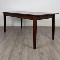 Antique 20th Century Fine Quality Oak Dining Table With Drawer