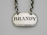 George III Silver "Boudoir Label" 'brandy', By Elizabeth Morley, London, 1813 (3 of 5) George III Silver "Boudoir Label" 'brandy', By Elizabeth Morley, London, 1813 (3 of 5)