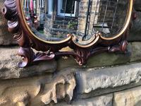 Antique Carved Walnut & Gilt Wall Mirror (4 of 7) Antique Carved Walnut & Gilt Wall Mirror (4 of 7)