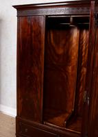 Triple Compactum Wardrobe Flame Mahogany 19th Century (4 of 12) Triple Compactum Wardrobe Flame Mahogany 19th Century (4 of 12)