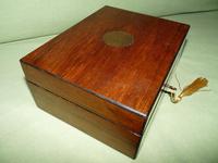 Inlaid Walnut Jewellery Box + Tray c.1875 (3 of 7) Inlaid Walnut Jewellery Box + Tray c.1875 (3 of 7)