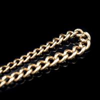 Antique Heart Padlock Graduated Curb 9ct 9K Gold Bracelet 7.5" (5 of 9) Antique Heart Padlock Graduated Curb 9ct 9K Gold Bracelet 7.5" (5 of 9)