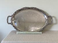 Large Danish Silver Plated Salver (3 of 3) Large Danish Silver Plated Salver (3 of 3)