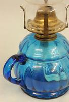 Antique Blue Glass Finger / Hand Oil Lamp (3 of 6) Antique Blue Glass Finger / Hand Oil Lamp (3 of 6)