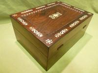 Inlaid Rosewood Table Box / Jewellery Box c.1840 (7 of 12) Inlaid Rosewood Table Box / Jewellery Box c.1840 (7 of 12)