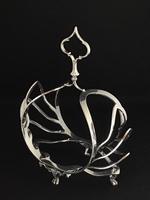 Dr Christopher Dresser Style Aesthetic Silver Plated Toast Rack. (5 of 5) Dr Christopher Dresser Style Aesthetic Silver Plated Toast Rack. (5 of 5)