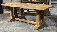 French Bleached Oak Trestle Farmhouse Dining Table (15 of 18) French Bleached Oak Trestle Farmhouse Dining Table (15 of 18)