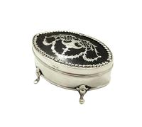 Antique Edwardian Sterling Silver & Tortoiseshell Trinket Box 1910 (9 of 9) Antique Edwardian Sterling Silver & Tortoiseshell Trinket Box 1910 (9 of 9)