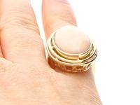 13.98ct Coral & 14ct Yellow Gold Dress Ring - Vintage c.1960 (2 of 9) 13.98ct Coral & 14ct Yellow Gold Dress Ring - Vintage c.1960 (2 of 9)