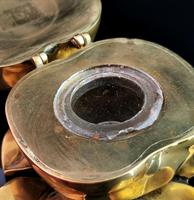 Antique Victorian Brass Inkwell, Apple (8 of 13) Antique Victorian Brass Inkwell, Apple (8 of 13)