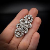 Art Deco Paste Sterling Silver Detachable Dress Clips & Brooch (9 of 9) Art Deco Paste Sterling Silver Detachable Dress Clips & Brooch (9 of 9)