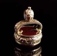 Antique Victorian 9ct Gold Carnelian Seal Fob (4 of 13) Antique Victorian 9ct Gold Carnelian Seal Fob (4 of 13)