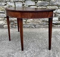 Georgian Mahogany Demi Lune D-End Console Table (12 of 14) Georgian Mahogany Demi Lune D-End Console Table (12 of 14)