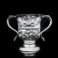 Georgian Solid Silver Loving Cup / Two Handled Cup - London 1748 (17 of 28) Georgian Solid Silver Loving Cup / Two Handled Cup - London 1748 (17 of 28)