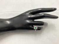 Art Deco Emerald & Diamond Cluster Engagement Ring c.1930 (7 of 7) Art Deco Emerald & Diamond Cluster Engagement Ring c.1930 (7 of 7)