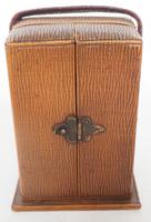Antique Travelling Miniature Carriage Clock - Original Leather Case Made of Gilt Metal with Enamel Dial Mantel Clock (11 of 12) Antique Travelling Miniature Carriage Clock - Original Leather Case Made of Gilt Metal with Enamel Dial Mantel Clock (11 of 12)