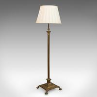 Antique Standard Lamp, English, Brass, Floor Light, Edwardian c.1910 (9 of 10) Antique Standard Lamp, English, Brass, Floor Light, Edwardian c.1910 (9 of 10)