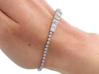 5.13ct Diamond, 14ct & 9ct White Gold Bracelet - Antique c.1910 (11 of 12) 5.13ct Diamond, 14ct & 9ct White Gold Bracelet - Antique c.1910 (11 of 12)