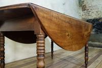 19th Century French Chestnut Circular Drop Leaf Table (8 of 10) 19th Century French Chestnut Circular Drop Leaf Table (8 of 10)