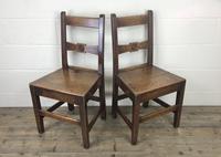Pair of Antique Oak Bar Back Farmhouse Chairs (13 of 14) Pair of Antique Oak Bar Back Farmhouse Chairs (13 of 14)