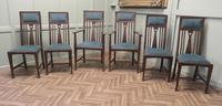 Set of 6 Arts and Crafts Dining Chairs (1 of 6)