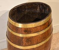 19th Century Oak & Brass Barrel / Stick Umbrella Stand (5 of 6) 19th Century Oak & Brass Barrel / Stick Umbrella Stand (5 of 6)