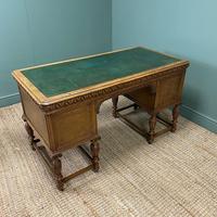 Victorian Oak Antique Pedestal Desk Circa 1890 (9 of 9) Victorian Oak Antique Pedestal Desk Circa 1890 (9 of 9)