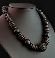 Victorian Bog Oak & Wood Bead Necklace (4 of 10) Victorian Bog Oak & Wood Bead Necklace (4 of 10)