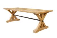 Large Solid Handmade Oak X Frame Dining Table (1 of 11)