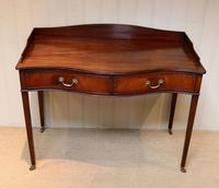 Mahogany Serpentine Front Side Table (5 of 10) Mahogany Serpentine Front Side Table (5 of 10)