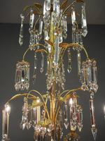 Edwardian Gilded and Glass Chandelier (7 of 13) Edwardian Gilded and Glass Chandelier (7 of 13)