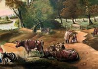 Huge Fabulous 19thc Continental Farming Country Landscape Oil Painting (11 of 19) Huge Fabulous 19thc Continental Farming Country Landscape Oil Painting (11 of 19)